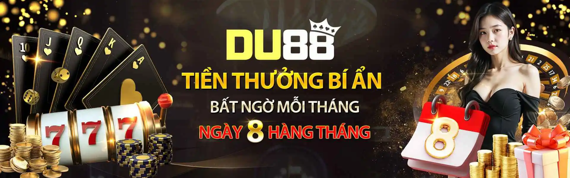 Banner DU88 giới thiệu chuyên mục casino và game bài